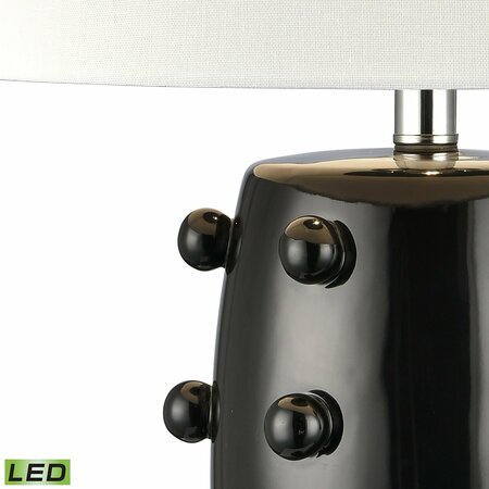 Elk Signature Torny 25'' High 1-Light Table Lamp - Black - Includes LED Bulb H0019-9500-LED